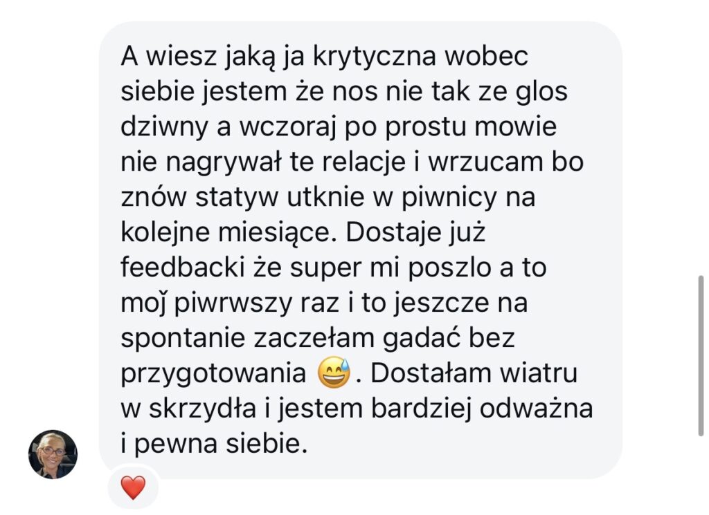 Efekty karoliny po programie NEUROHACKINGMASTERCLASS